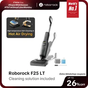 Roborock F25 LT Wet Dry Vacuum Cleaner and Mop (F25 Series), 194°F High temperature Self Cleaning & Hot Air Flash Drying,  20000Pa Cordless Vacuum Mop Combo, 180° Lie-Flat Hard  Floor Cleaner, Edge to Edge Cleaning #TikTokShopBlackDay