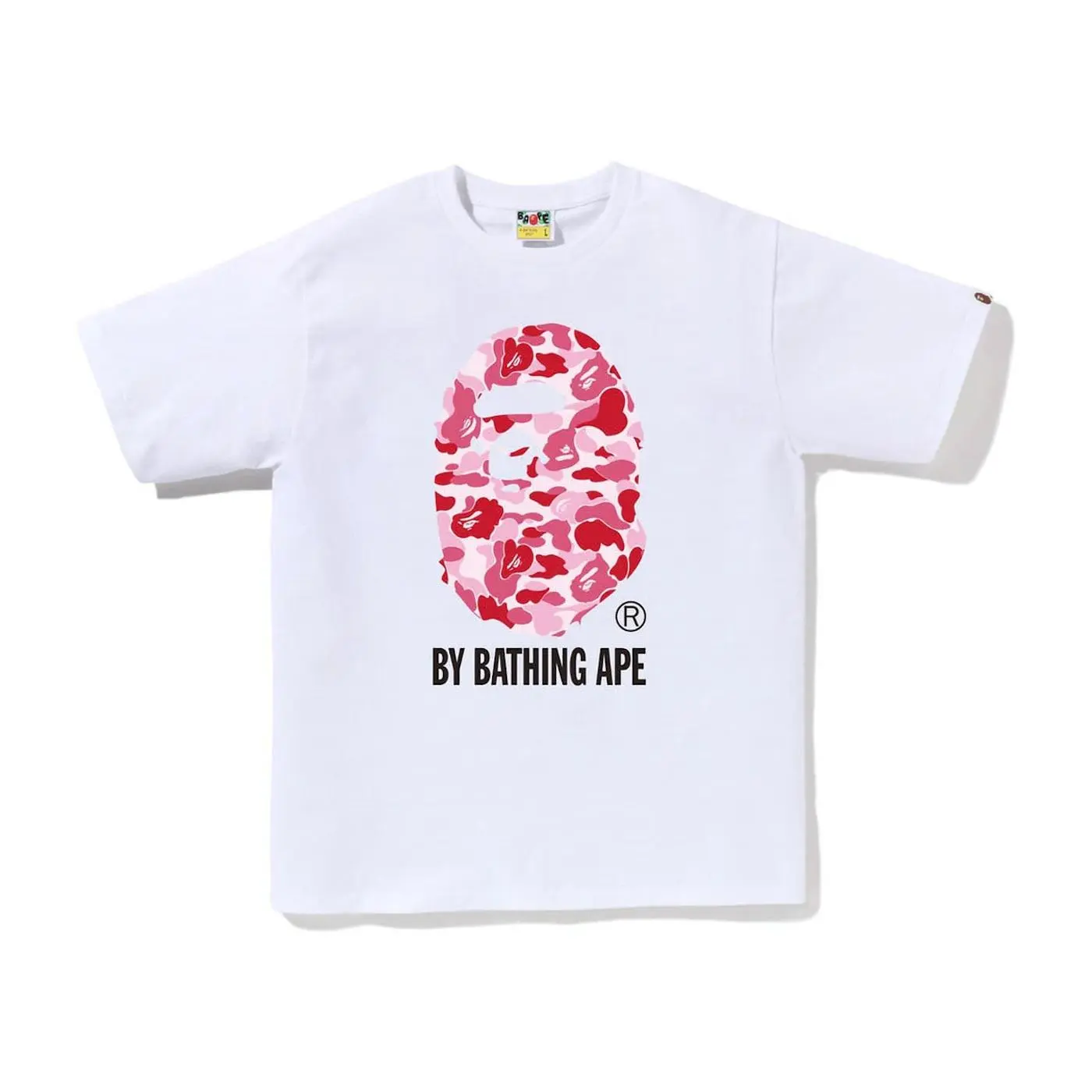 BAPE ABC Camo By Bathing Ape Tee White/Pink BAPE ABC Camo By Bathing Ape Tee White/Pink