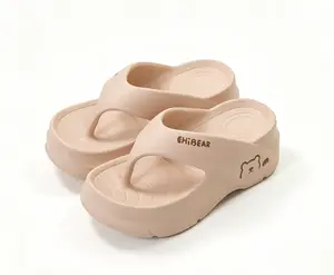Women's Cute EVA Flipflop Footwear - Soft Soles, Non-Slip, Lightweight Women Sandals for Beach & Home Walking (White)