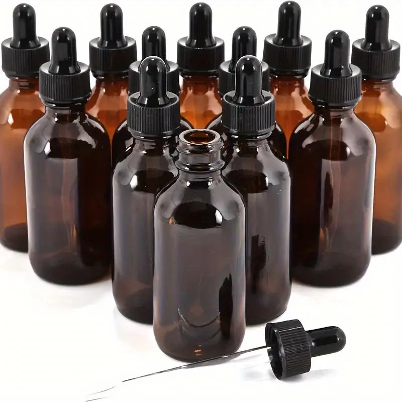 1pc Glass Dropper Bottles Glass Eye Dropper 30ml for Essential Oils, Liquids, Glass Tincture Bottles, Leakproof Travel Bottles, Storage Bottles, Portable Bottle for Commercial/ Salon