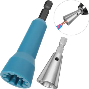 2PCS Wire Twisting Tool Spin Twist Wire Connector Socket Wire Nut Twiter for Drill Wire Connector Driver with 1/4" Chuck,Wire Stripping and Twisting Tool for Cable Quick Stripping
