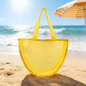 1pc Personalized Shell Bag, Conch Mesh Bag, Beach Bag, Mesh Conch Collection Bag, Shell Mesh Bag, Conch Tote Bag, Beach Purse
