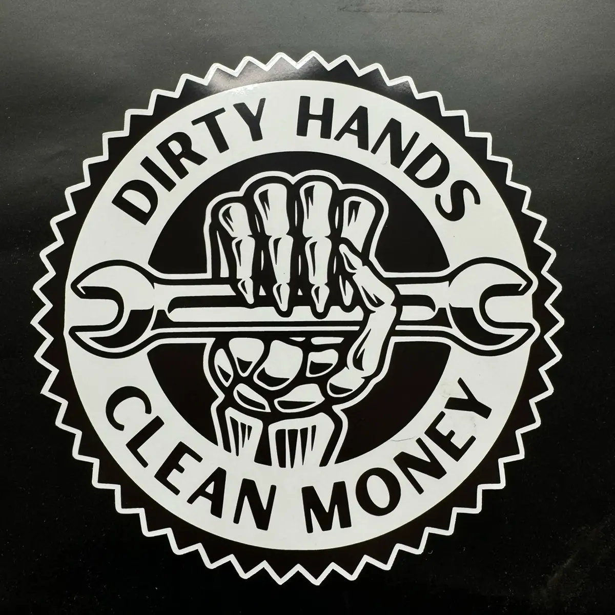 High Quality Dirty Hands Clean Money Decal - Wether Resistant and Easy Application decal sticker vinyl