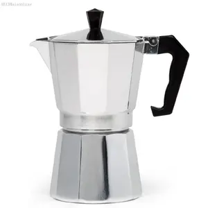 Iconic Stove Espresso Maker, Moka Pot For Italian And Cuban Coffee Brewing, Authentic Italian Coffee Maker, Coffee Percolator Brewer, With 6 Espresso Cups, MokapotAB13MaisonLuxe