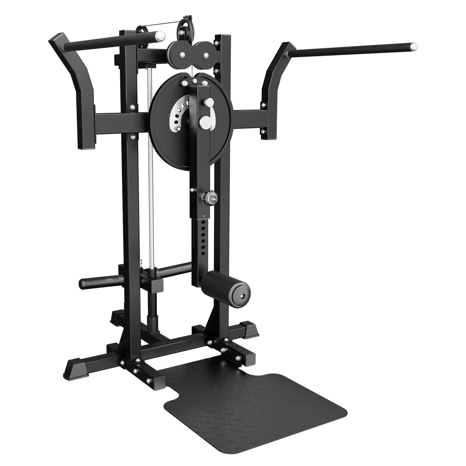 Adjustable Hip Abductor Machine 450lbs Capacity Inner & Outer Thigh Machine for Home Gym & Fitness with 9 Height Settings - Exercise Strength Training Accessory