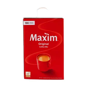MAXIM Korean Coffee Original Flavor - Rich Aroma, 100 Sticks per Pack - Instant Coffee Mix for a Delicious Brew