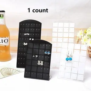Earring Storage Rack, 72 Hole Acrylic Earring Display Stand, Creative Home Jewelry Organizer, Casual Style Accessory Holder