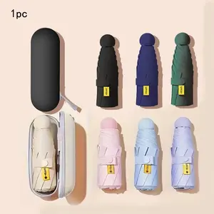 Compact Travel Umbrella, Foldable & Uv Protective Folding Umbrella, Wind Resistant Umbrella, Portable Umbrella for Girls & Women, Perfect Mother's Day Gift, Windproof Folding Umbrella