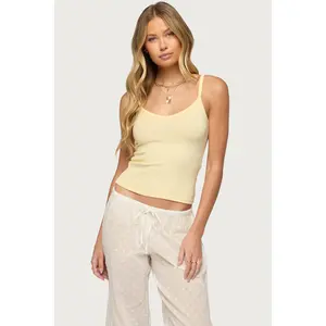 Aspyn V Neck Ribbed Tank Top