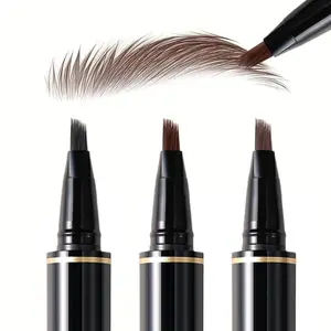 Men's Beard & Eyebrow Pencil, Cosmetic - Long-Lasting Waterproof 12HR, Multi-Bristle Design for Natural Wild Beards and Hairline, Eyebrows, Effortless Application for Beginners, Black, Gray, Perfect for Weddings, Back-to-School, Music Festivals, Makeup