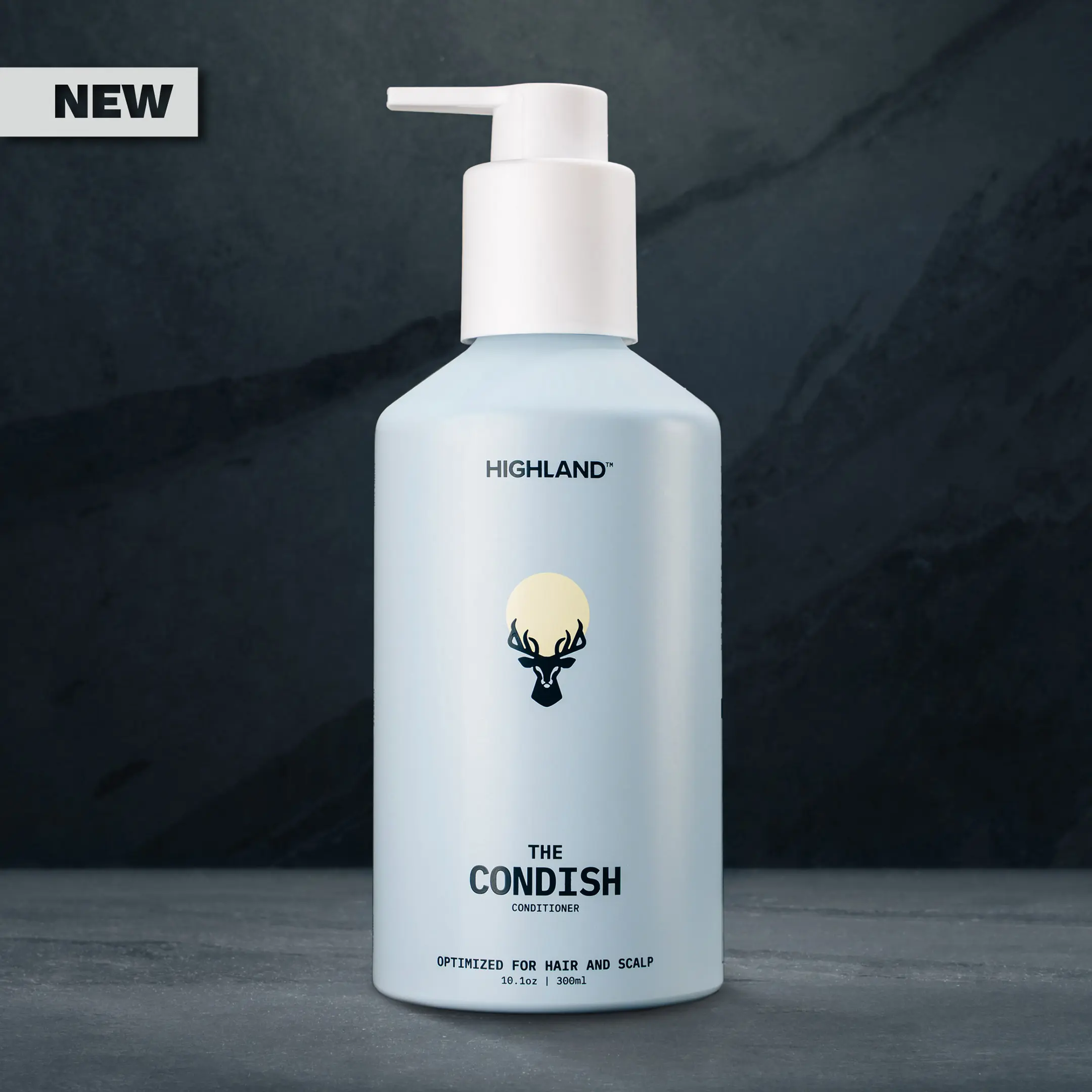 Highland The Condish – Silicone-Free Botanical Conditioner with Caffeine – Hydrates, Smooths & Detangles Dry, Damaged & Color-Treated Hair – Rosemary Siberian Fir – 10.1oz