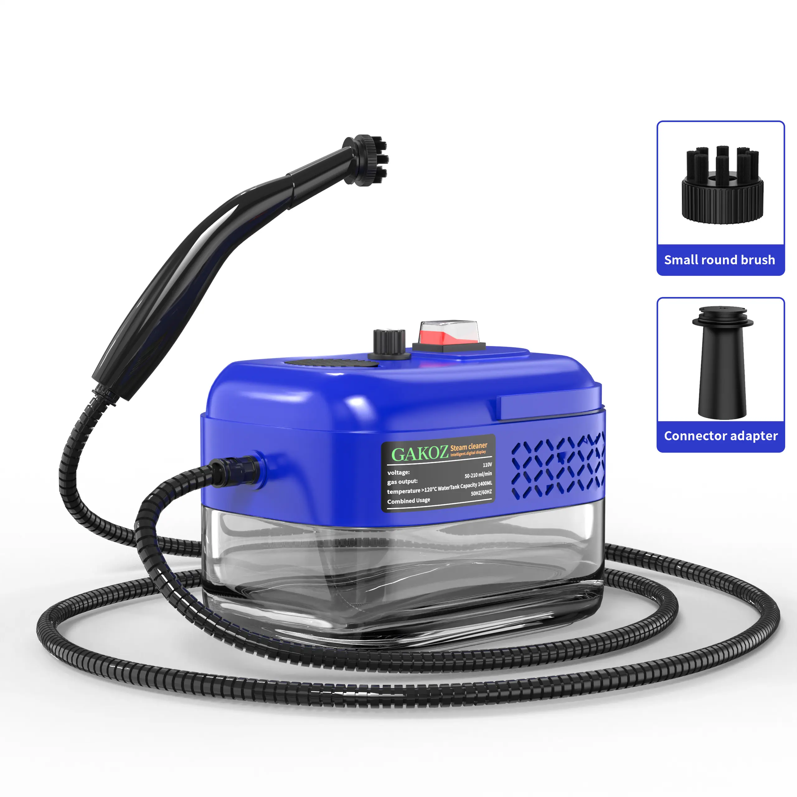 Household Handheld Steam Cleaning Machine - 1200ML Water Tank Capacity, 1-Button Switch Control