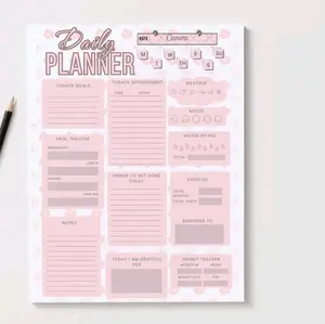 Daily planner notepad
