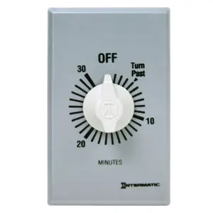 Intermatic Indoor Spring-Wound Kitchen Gadgets Timer, 277V, Gray