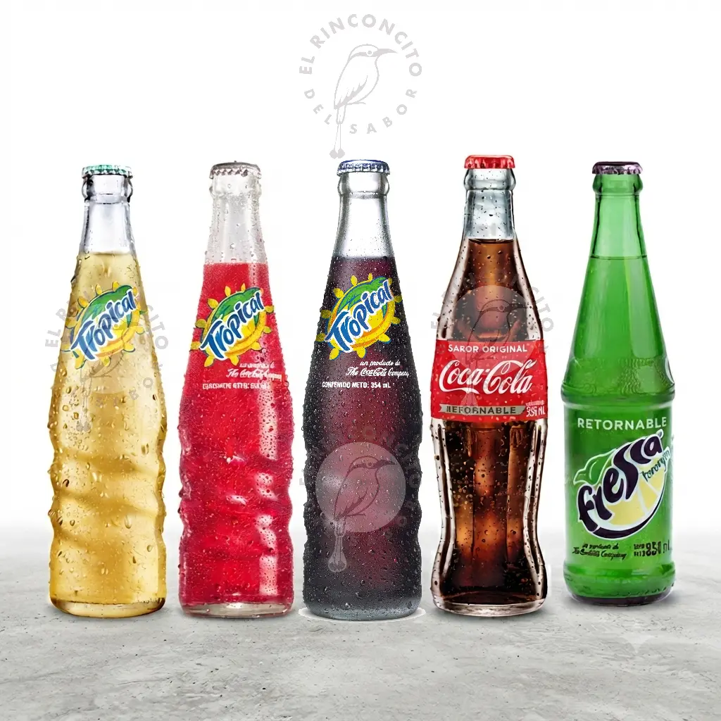 Bebidas Carbonatadas de El Salvador Variedad, Tropical, Coco Cola, Fresca, Kolashanpan3 Pack Varieda de Sabor de Centroamérica Importadas