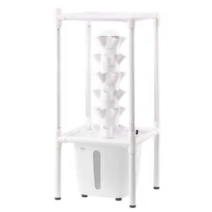 VEVOR Hydroponic Growing System with Grow Light 30 Pods Indoor Hydroponic Tower Garden
