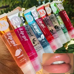 Moisturizing Clear Lip Gloss, Moisturizer 6 Counts/set Hydrating Lip Oil, Coconut Flavor Lip Care Gift Set for Women & Girls