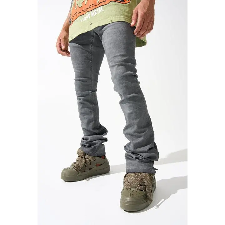 Serenede - Lead Stacked Jean - Grey