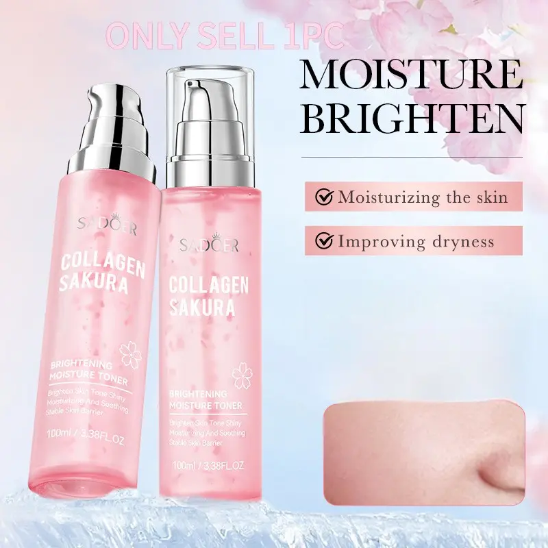 Sakura Collagen Hydrating Toner - Lightweight Texture, Gently Nourishing, Face Care Products, Skin Care Products