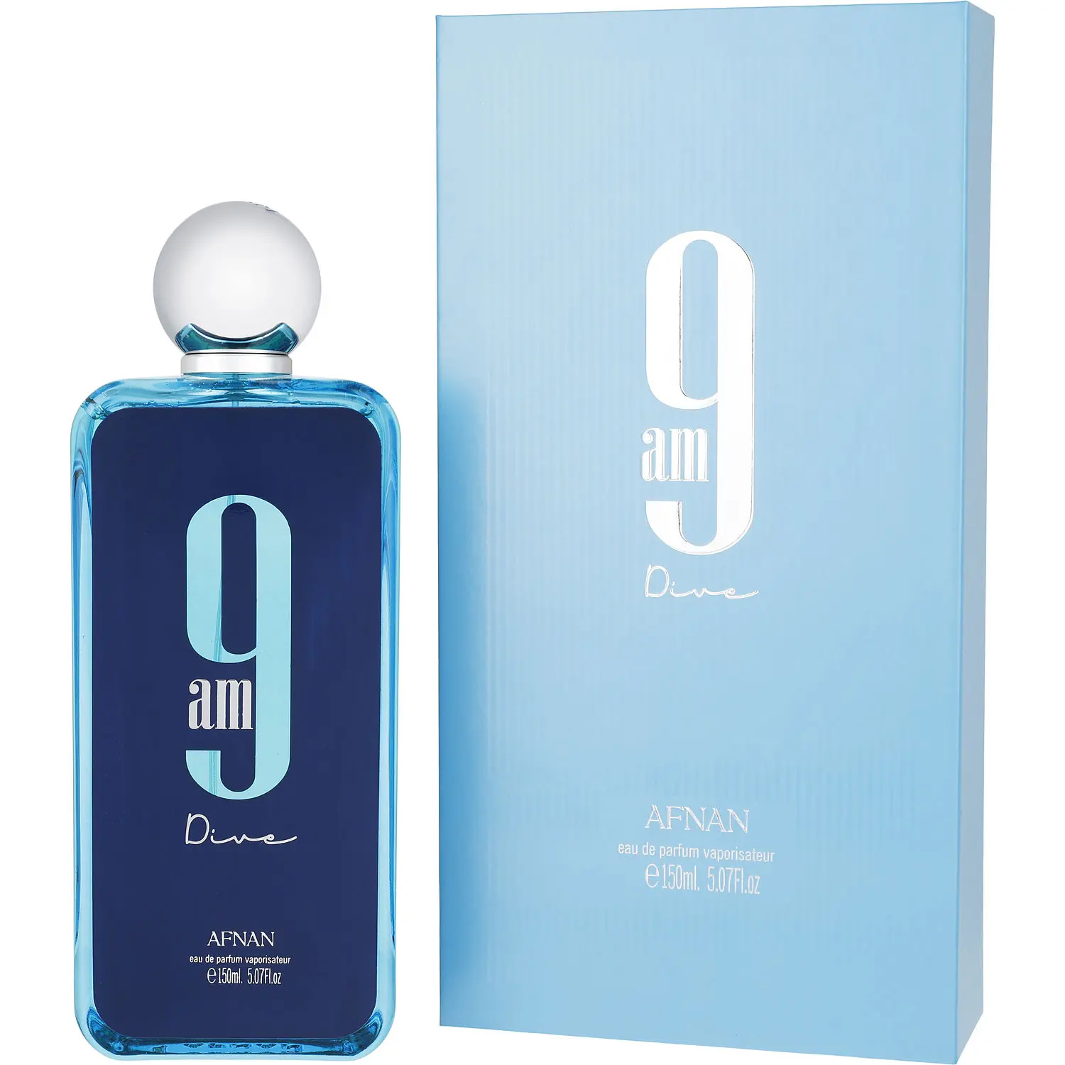 Afnan 9 Am Dive Eau De Parfum, Unisex Warm Fragrance with Patchouli, Black Currant, Cedar, Jasmine Notes (Beauty & Personal Care)