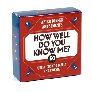 How Well Do You Know Me 50 Fun and Engaging Questions for Family and Friends After Dinner Card Game Tabletop Games Party Board Game Perfect for Game Nights Parties and Social Gatherings