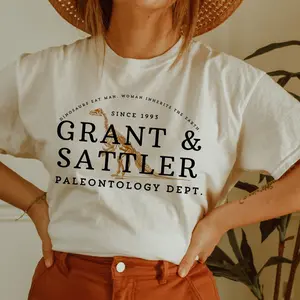 [ SALES UP TO 30% ] Life Finds A Way T Shirt Jurassic Park Quote Tee Retro Dinosaur Movie Graphic Top Vintage 90s Film Merch Nostalgic Shirt Gift For Men Women Fans