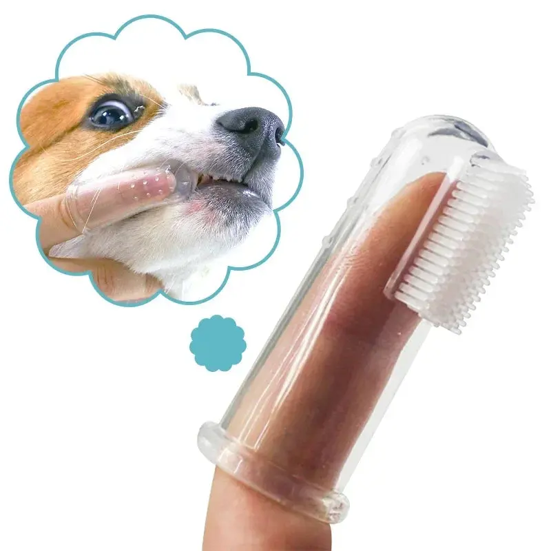 Pet Finger Toothbrush – Silicone Teeth Cleaner for Dogs