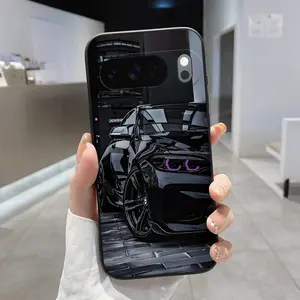 Rounded Edge TPU Phone Case for Google Pixel 10 9 8 7 Pro A XL A Sleek And Innovative Sports Car Pattern Drop Protection Shockproof Soft Liquid Silicone Smartphone Cover