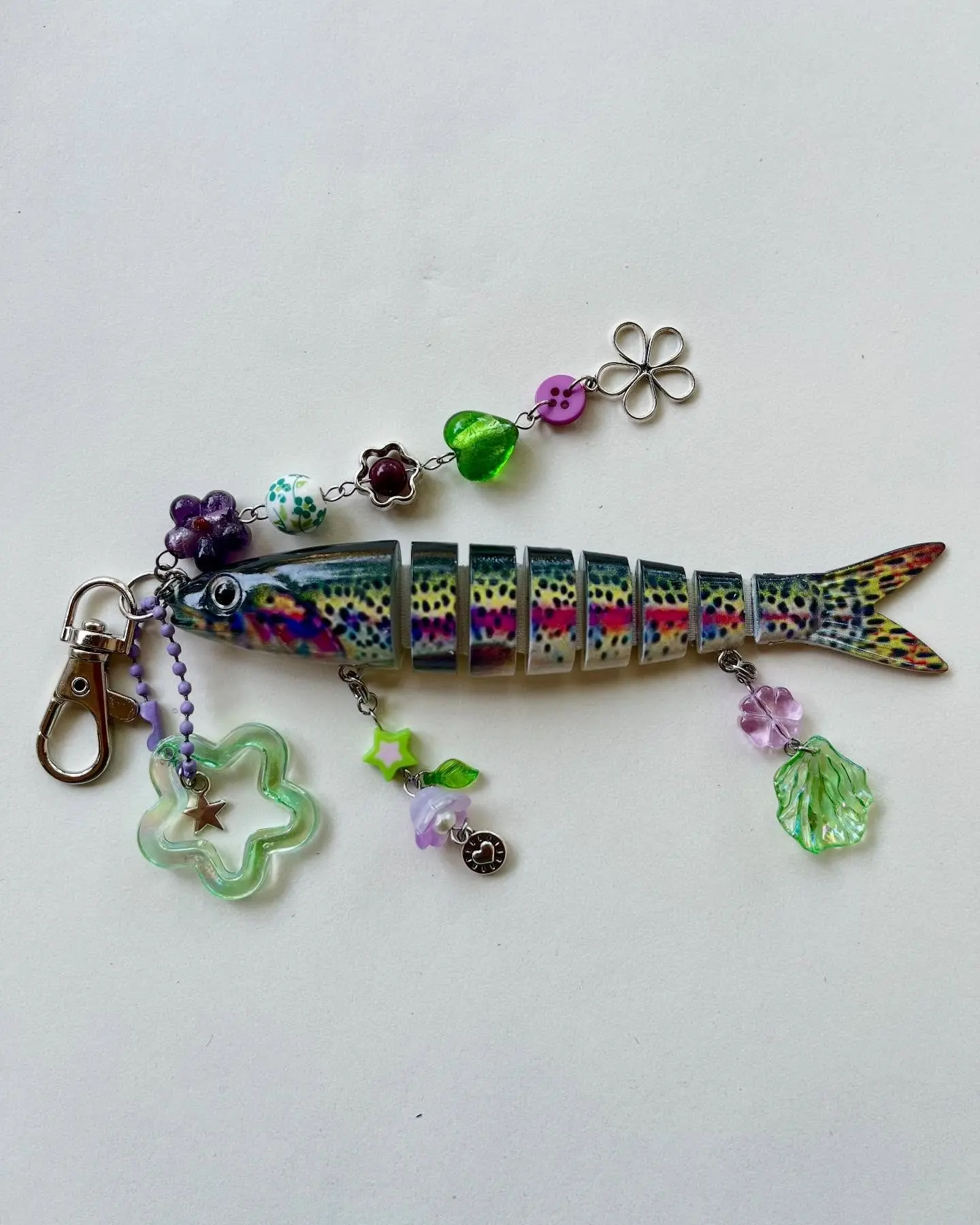 Cute Fish Keychain with Fun Charms – Perfect Backpack Decoration & Keyring Gift for Friends