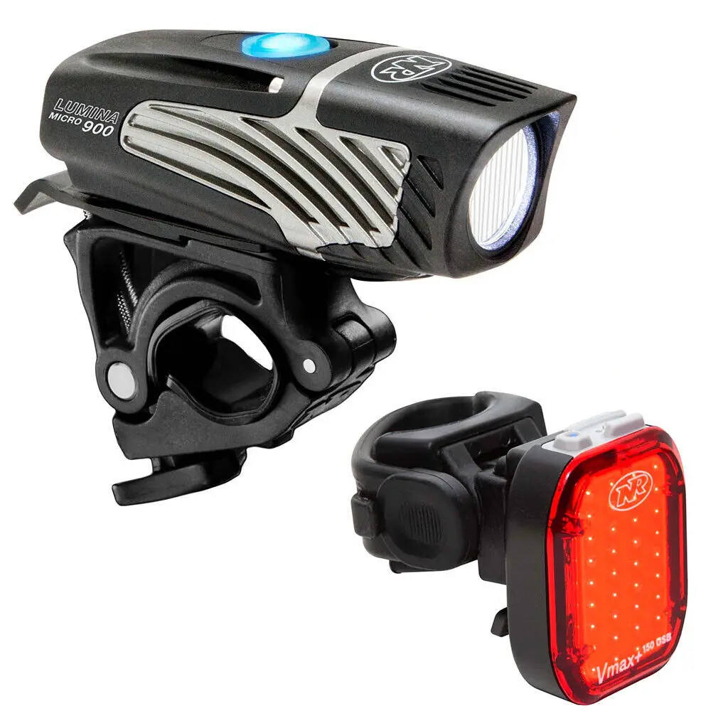 NiteRider Lumina Micro 900 Front / Vmax+ 150 Rear Bike Light Set