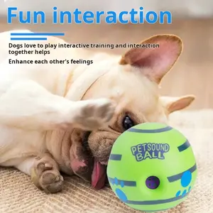 PETSOUND BALL Fun Interactive Artifact Round Dog Toy Enhances Bond & Playtime 3.46x4.33x5.51 Inch 338g