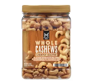 Member's Mark Lightly Salted Whole Cashews Nut Protein Snack 33 oz