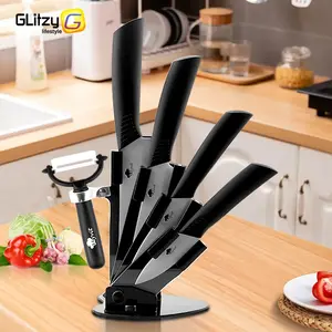 Ceramic Knives Set with Stand
