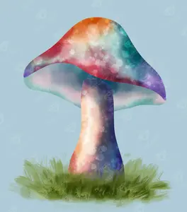 Rainbow Mushroom Diamond Painting Kit