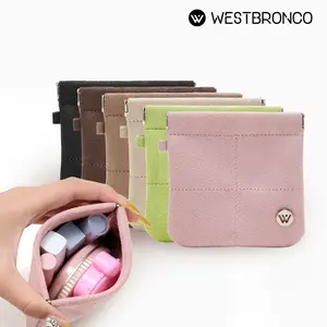 [NEW IN]WESTBRONCO Mini Pouch Wallet for Women Suede Leather Coin Purse with Secure & Convenient Snap Magnetic Closure Small Travel Pocket Organizer for Cash, Cards, Lipstick, Earbuds Case & Pills Mother's Day Gift TikTokShopStockUp