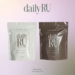 DailyRU - Daily Protein: 20g Whey + Collagen Blend | Muscle Recovery + Joint/Skin Support | Vanilla & Chocolate Flavor | 30 Servings