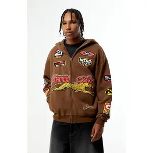 Pacsun Men's Grand Prix Full Zip Hoodie