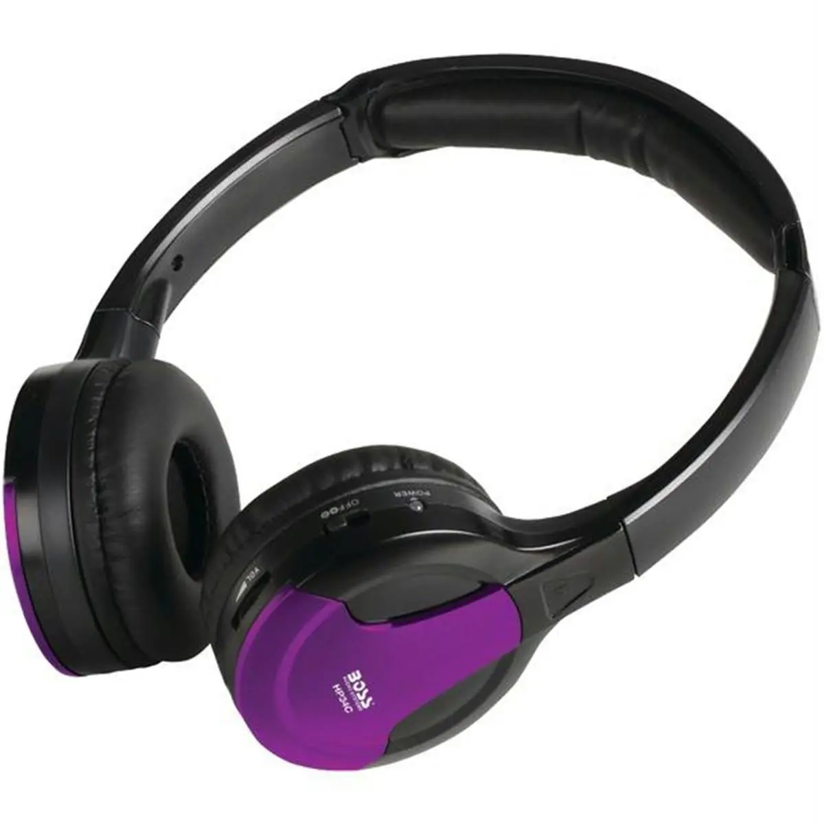 212 MAIN Boss 2-Channel IR Wireless Over-Ear Headphones with Interchangeable Caps, Cordless Wireless Headset for Sports, Outdoor Cycling