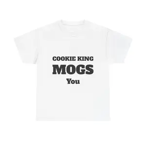 Cookie King Unisex Heavy Cotton Tee - Fun Gift for Bakers, Foodies, Birthdays, Kitchen Decor, Unique Apparel