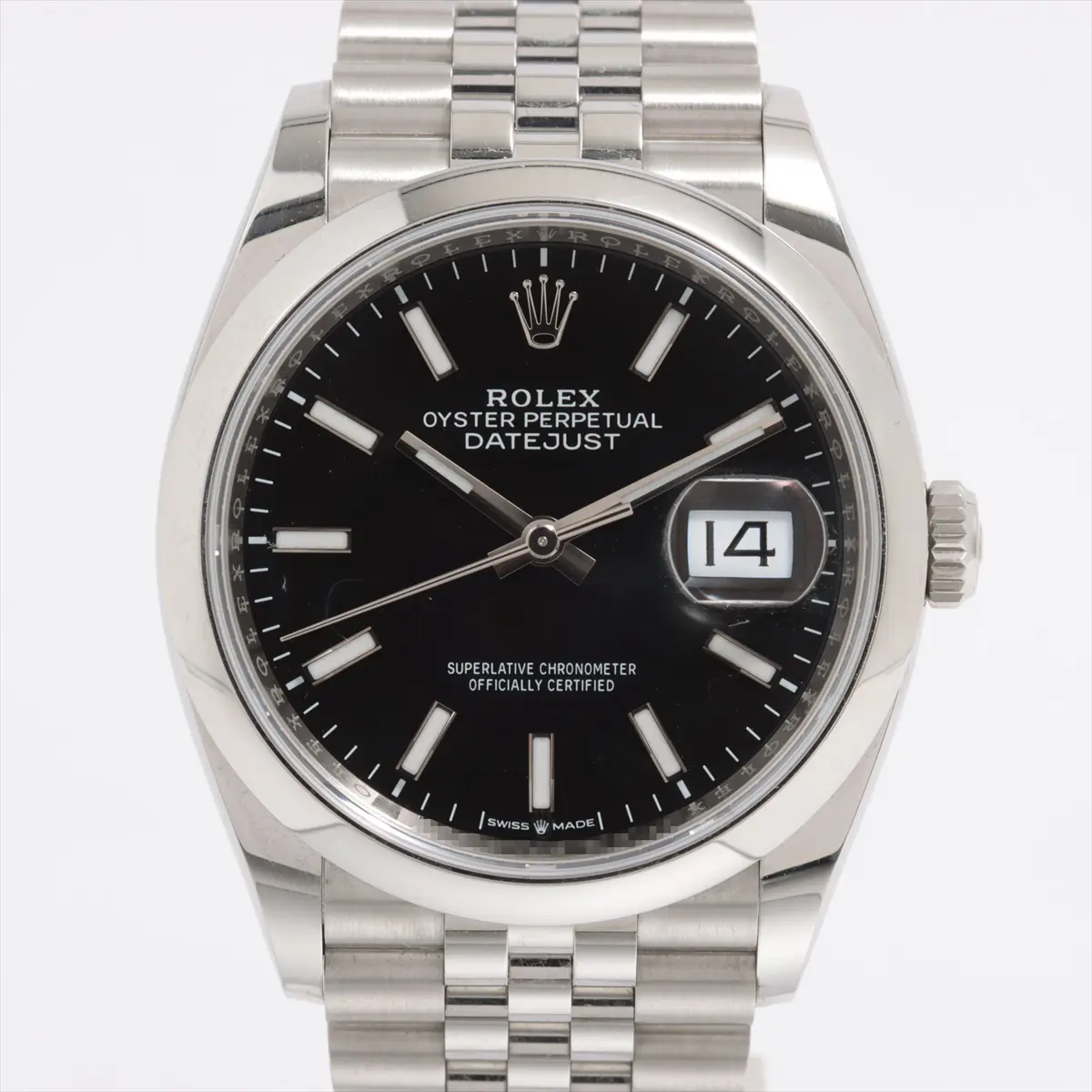 Rolex Black Datejust Unisex 36mm 126200