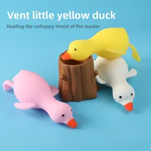 Stretchy Duck Squeeze Toy, Tear-Resistant Super Elastic Fidget Toy, Durable Pull-Stretch Stress Relieving Accessory for Kids, Funny Sensory Gift