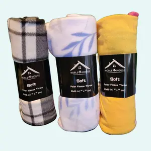 Noble House Polar Fleece Throw Blanket 50"x60"