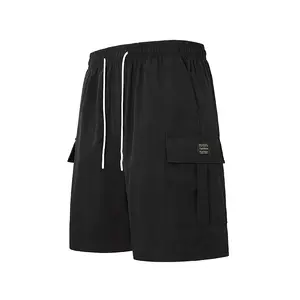 Men's casual cargo shorts | Elastic waistband, drawstring design, pocket style for everyday wear