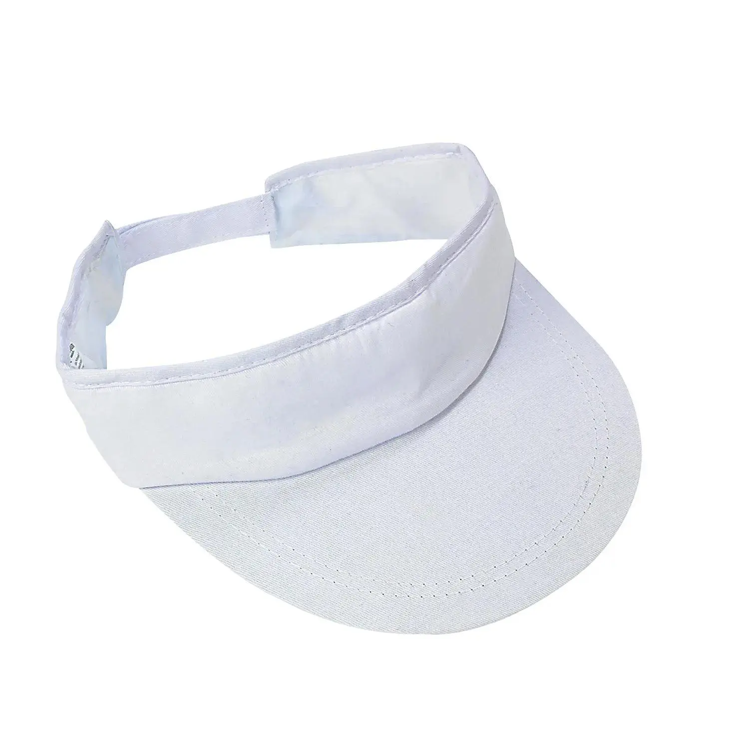 DIY Cotton White Visors - 12 Pc.