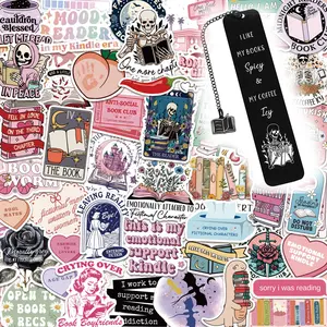 150 PCS Romance Book Stickers for Kindle, Holographic Bookish Sticker Pack Reading Glitter Vinyl Decals for Laptop Ebook Readers Water Bottles Journal Scrapbook Waterproof
