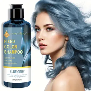 Blue -Depositing Shampoo, Designed for Dyed Hair, 230ML Glossy Moisturizing Conditioner, Smooth, Vibrant & Frizz Hair Care