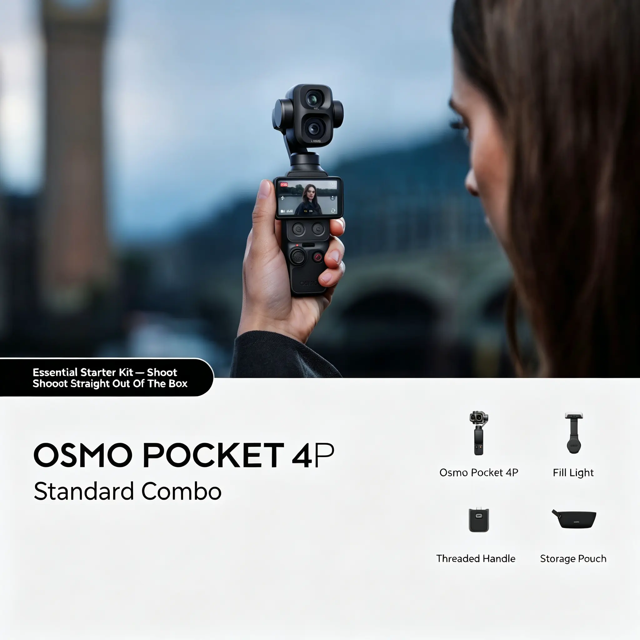 DJI Osmo Pocket 4 Pro 4P Standard Combo 4K/240fps Gimbal Action Camera
