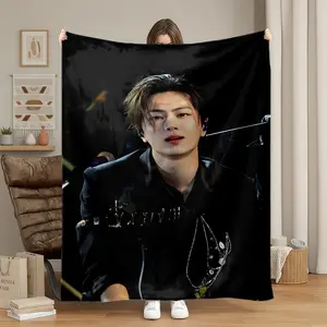 Nct Dream Jeno Flannel Blanket, Soft Warm Throw for Sofa Office Bed Camping Travel, All-Season Multi-Purpose Gift, Christmas Present