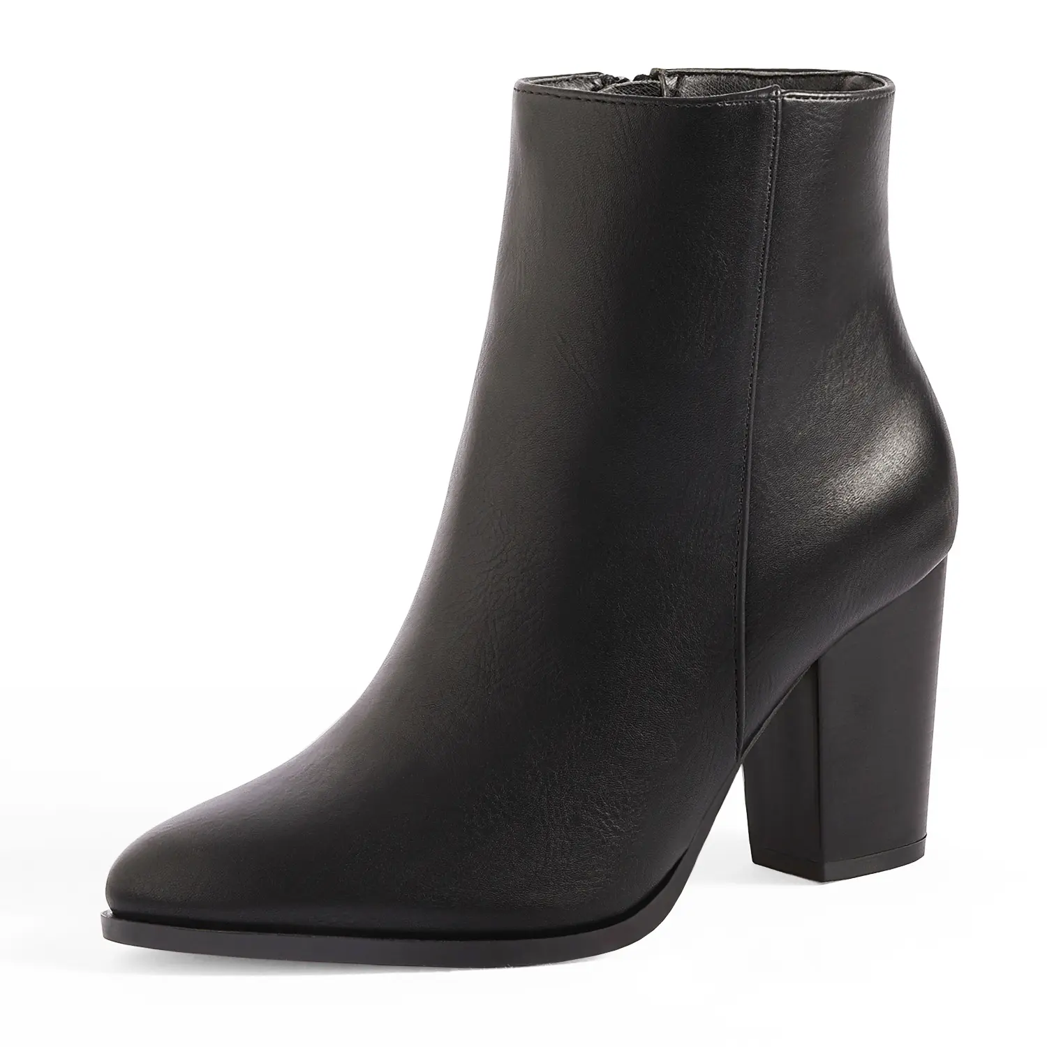 Dream Pairs Women's Block Heel Ankle Booties - Casual Elegant Summer-Vibe Zip-Up Shoes for Women