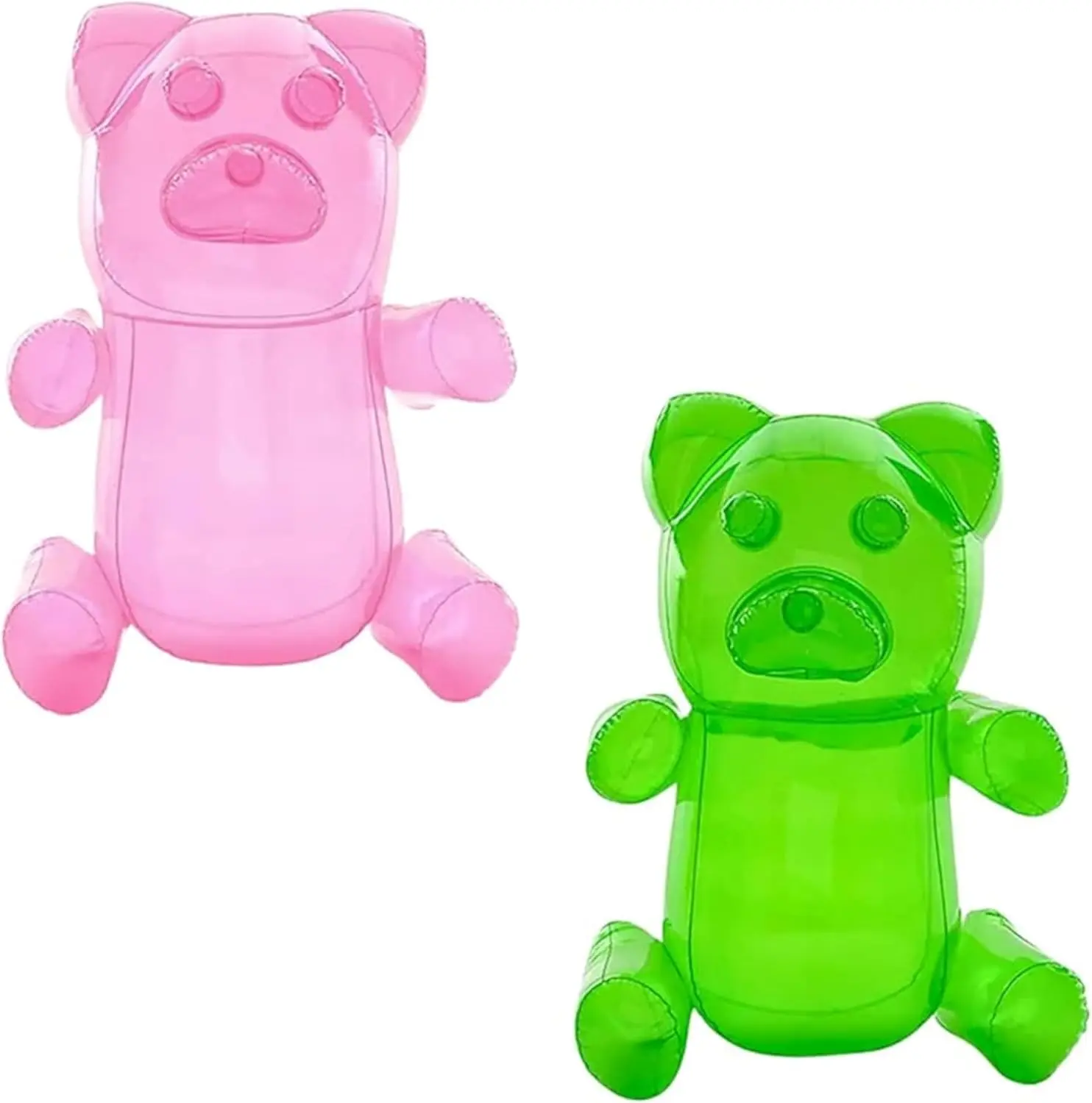 4E's Novelty 36'' Giant Inflatable Gummy Bears – 2-Pack Party Decorations & Toys